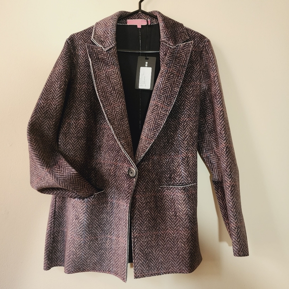 *HP* LA FILLE des FLEURS Sicilia Soft Velvet Blazer - Picture 2 of 10